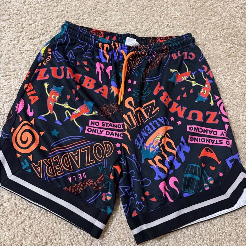 Zumba Fitness Multicolor Graphic Men's Shorts